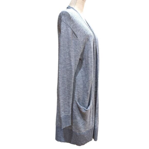 Madewell Women's Light Blue Lightweight Open Front Long Cardigan Sweater Size M - Picture 2 of 7